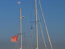 Brad's sailboat / NBARC Floating Field Day Site...